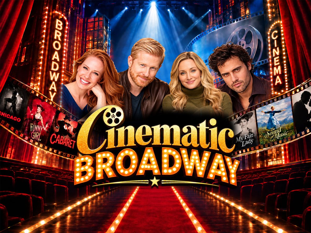 Cinematic Broadway concert poster